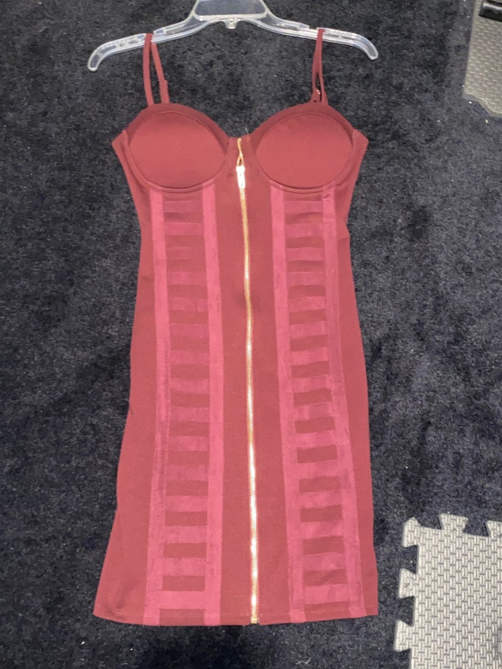 Guess Maroon Bodycon Dress